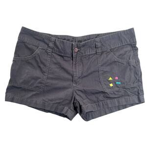 Maui and Sons Y2K Low Rise Gray Shorts 100% Cotton Retro Surf Skater - 11